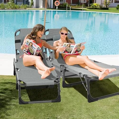 Slsy Folding Camping Cot for Adults, Adjustable Camping Bed with Pad | 5-Position Reclining, Heavy-Duty Support, Portable & Multi-Purpose thumbnail 3