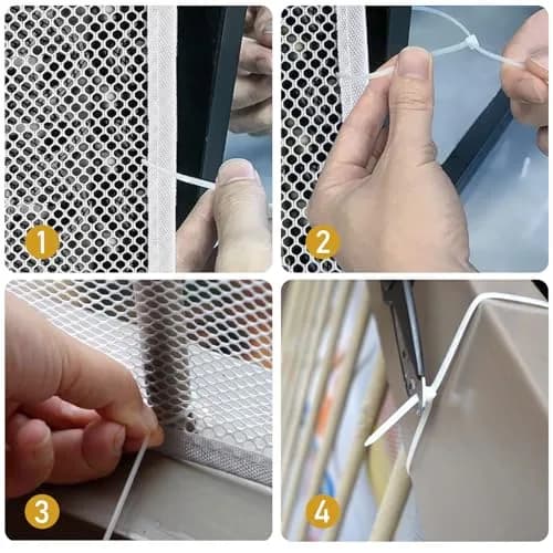 Gudui White 2 Pack Banister Guard 600cm x 80cm (20ft x 2.6ft) | Child Safety Net for Stairs and Balconies thumbnail 7