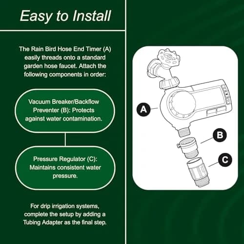 Rain Bird 1ZEHTMRP Electronic Digital Hose End Timer 1 Zone | 1.1 lb (0.5 kg) thumbnail 2