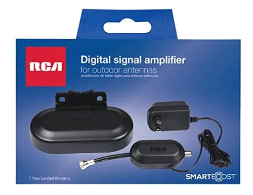 RCA Digital Signal Amplifier for Outdoor Antennas | Low Noise UHF/VHF Amplification Support thumbnail 4