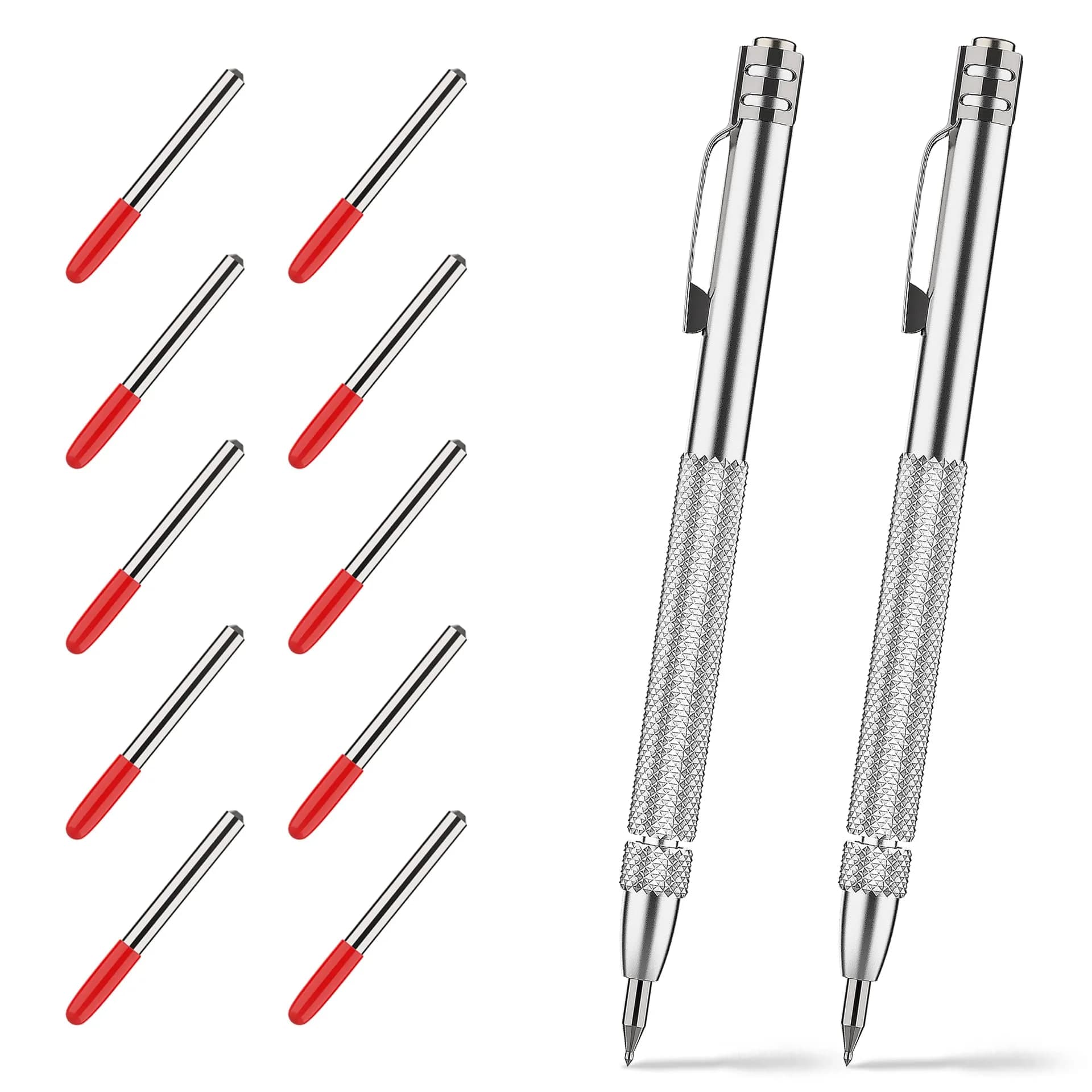 Glieskir 2-Pack Tungsten Carbide Scriber Set with Magnet and 10 Tips | Precision Marking & Engraving Tool - main product image