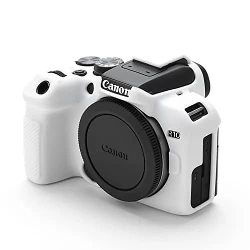 Rieibi EOS R10 Camera Case - Silicone Cover for Canon EOS R10 Digital Camera - White | Protective & Lightweight thumbnail 7