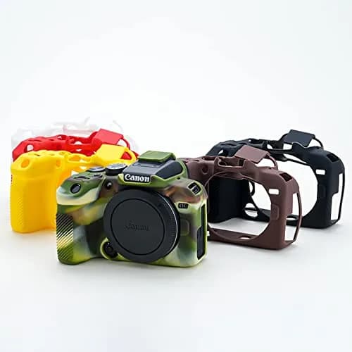 Rieibi EOS R10 Camera Case - Silicone Cover for Canon EOS R10 Digital Camera - White | Protective & Lightweight thumbnail 9