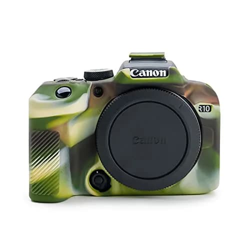Rieibi EOS R10 Camera Case - Silicone Cover for Canon EOS R10 - Camouflage Pattern | Lightweight & Protective thumbnail 1