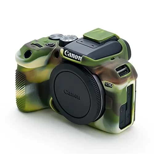 Rieibi EOS R10 Camera Case - Silicone Cover for Canon EOS R10 - Camouflage Pattern | Lightweight & Protective thumbnail 8