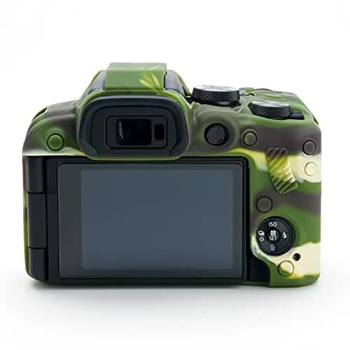 Rieibi EOS R10 Camera Case - Silicone Cover for Canon EOS R10 - Camouflage Pattern | Lightweight & Protective thumbnail 2