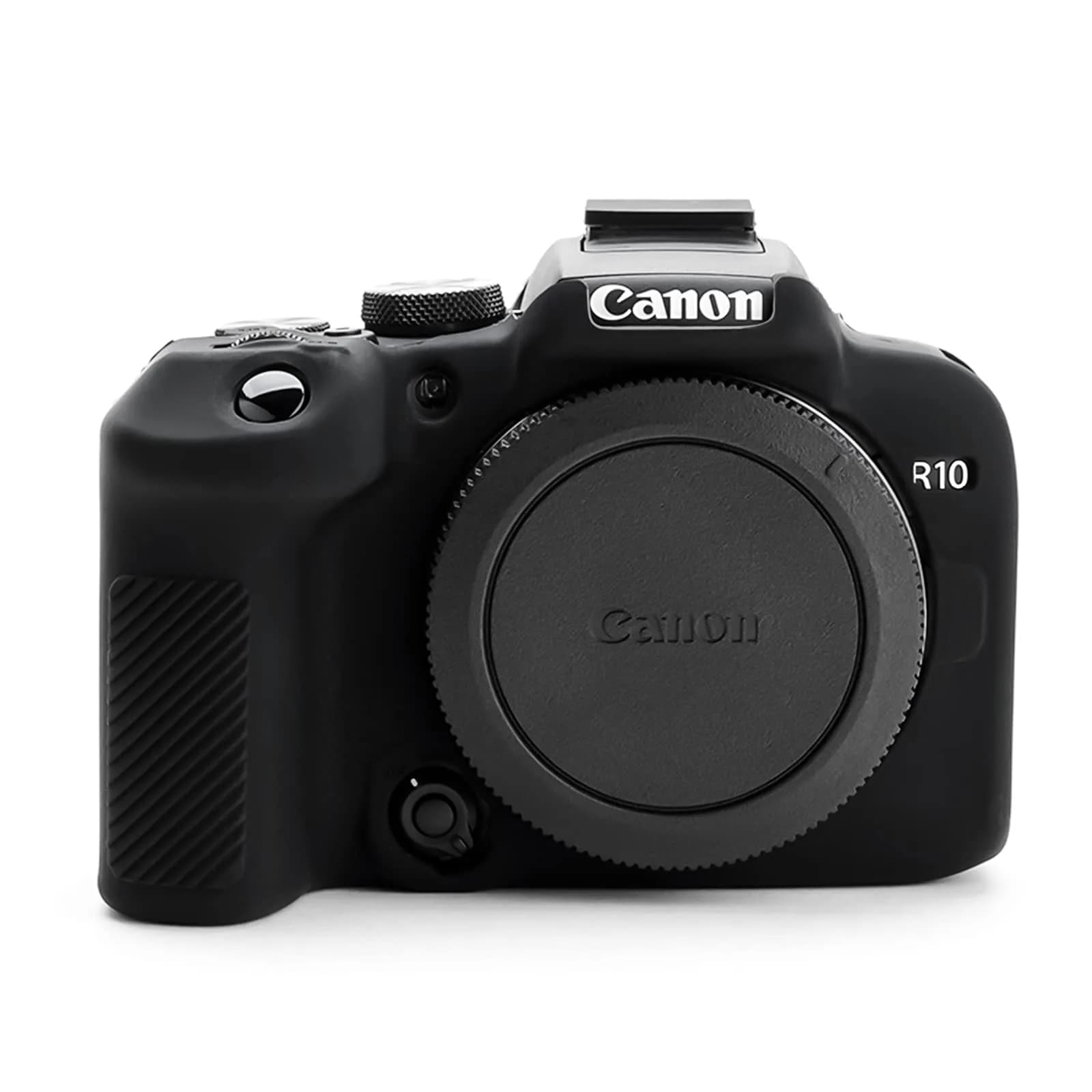Rieibi EOS R10 Camera Case - Silicone Cover for Canon EOS R10 Digital Camera - White | Protective & Lightweight — Black