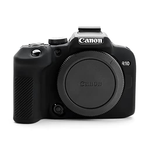 Rieibi EOS R10 Camera Case - Silicone Cover for Canon EOS R10 Digital Camera - Protective Silicone Cover - Black thumbnail 1