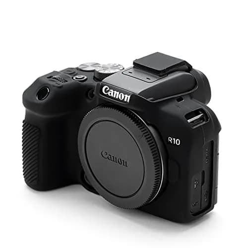Rieibi EOS R10 Camera Case - Silicone Cover for Canon EOS R10 Digital Camera - Protective Silicone Cover - Black thumbnail 7