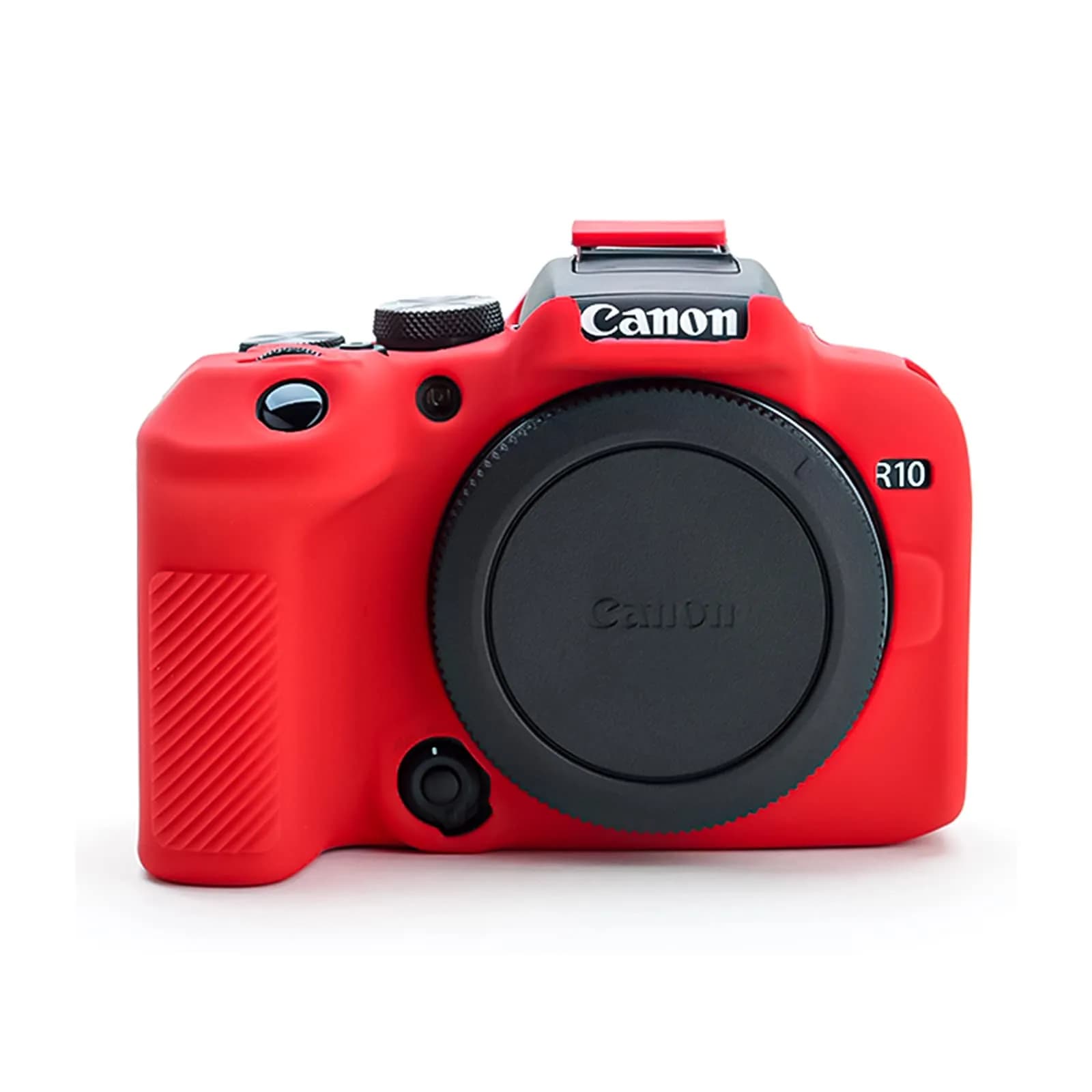 Rieibi EOS R10 Camera Case - Silicone Cover for Canon EOS R10 Digital Camera - White | Protective & Lightweight — Red
