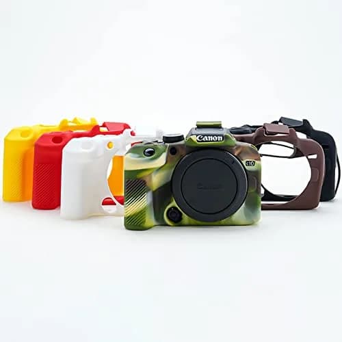 Rieibi EOS R10 Camera Case - Silicone Protective Cover for Canon R10 Digital Camera - Red thumbnail 8