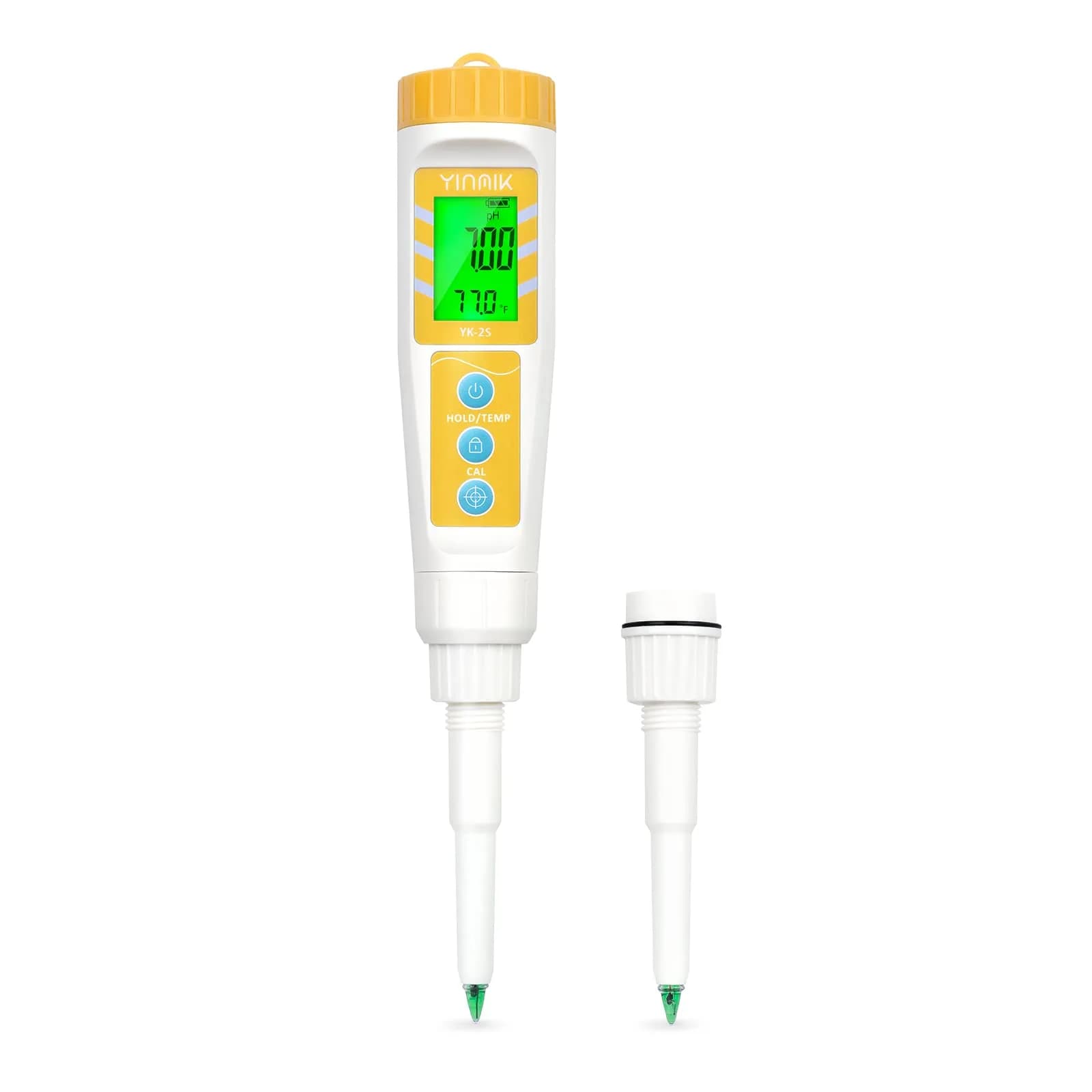 YINMIK Digital pH Meter with Extra Replaceable pH Probe Food pH Checker | Stable Readings for Water & Food