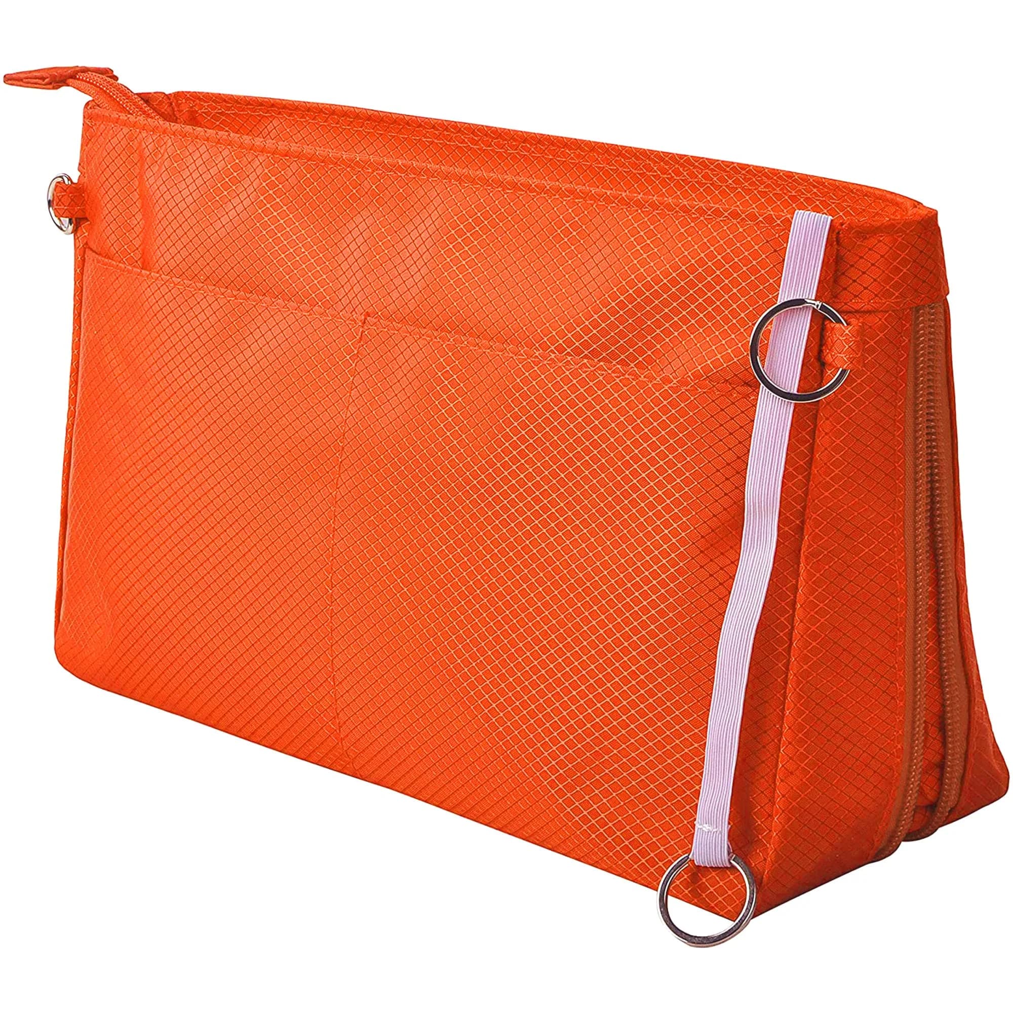 Vercord Expandable Nylon Handbag Purse Organizer Insert Liner Shaper Bag in Bag - Vibrant Orange, X-Large - main product image