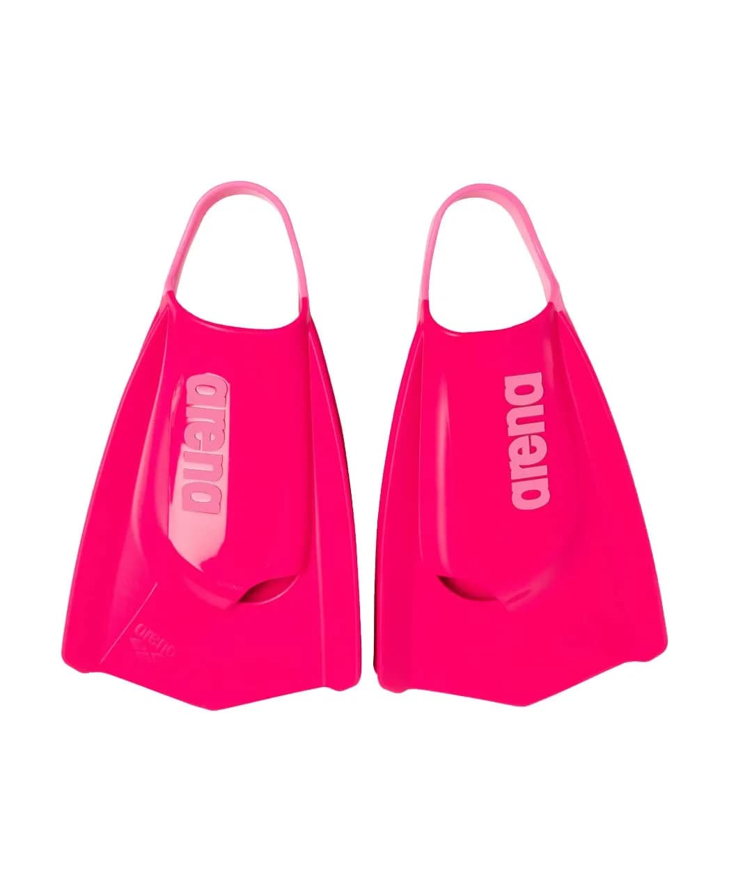Arena Powerfin Pro II Swim Training Fins Silicone Short Blade Pink Size 7.5-9 | Max Forward Thrust & Flexibility - main product image
