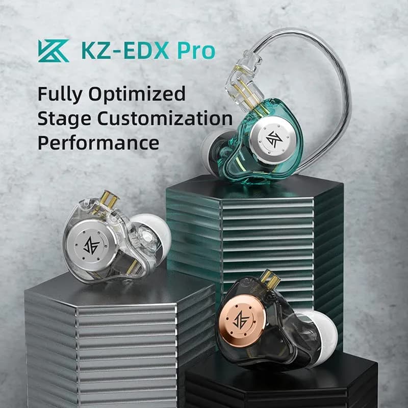 EZ EAR KZ EDX PRO Wired Earbuds In Ear Monitor 10mm Deep Bass | HiFi Sound & Detachable Cable thumbnail 6