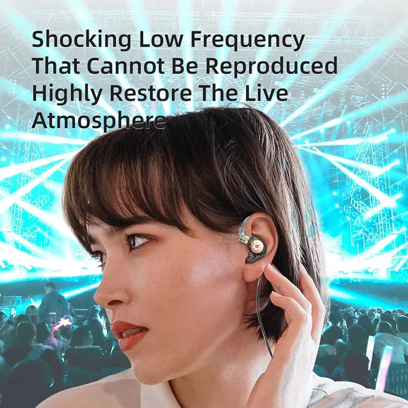 EZ EAR KZ EDX PRO Wired Earbuds In Ear Monitor 10mm Deep Bass | HiFi Sound & Detachable Cable thumbnail 8