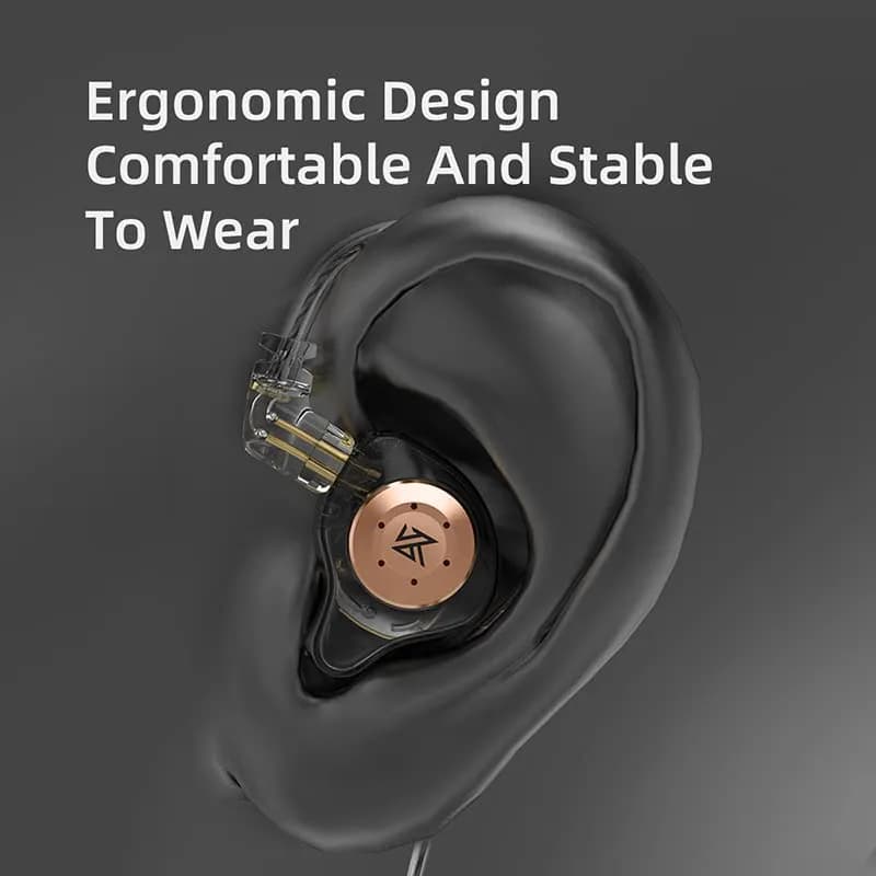 EZ EAR KZ EDX PRO Wired Earbuds In Ear Monitor 10mm Deep Bass | HiFi Sound & Detachable Cable thumbnail 10