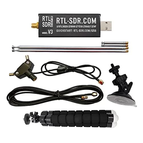 RTL-SDR Blog V3 Software Defined Radio Receiver with Dipole Antenna Kit | 500 kHz - 1.7 GHz Tuning Range thumbnail 1