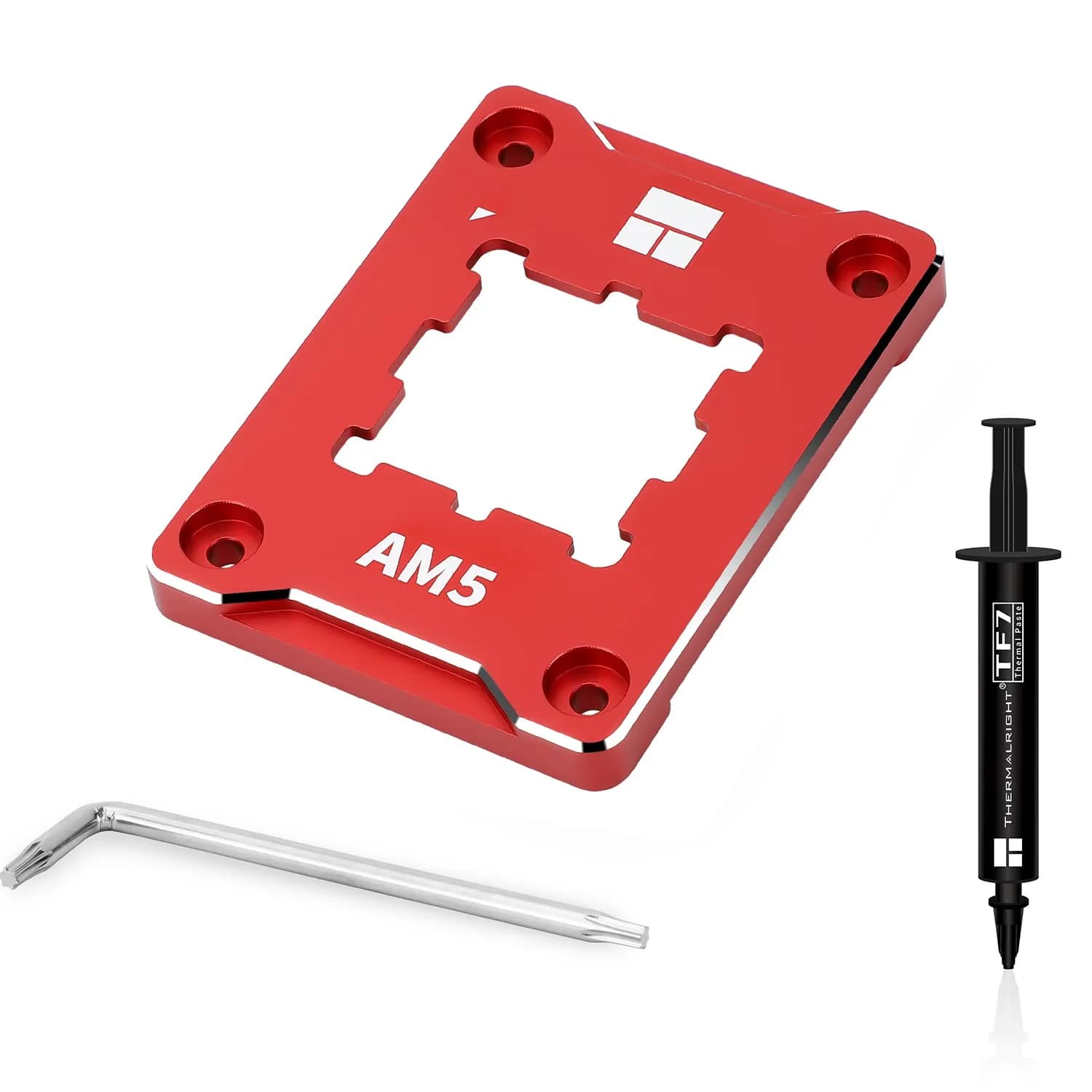 Thermalright ASF-RED AM5 CPU Holder | Corrective Anti-Bending Fixing Frame for AMD AM5 Socket — Red