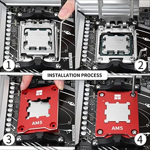 Thermalright ASF-RED AM5 CPU Holder | Corrective Anti-Bending Fixing Frame for AMD AM5 Socket thumbnail 6