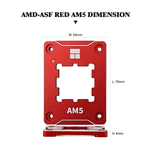 Thermalright ASF-RED AM5 CPU Holder | Corrective Anti-Bending Fixing Frame for AMD AM5 Socket thumbnail 2