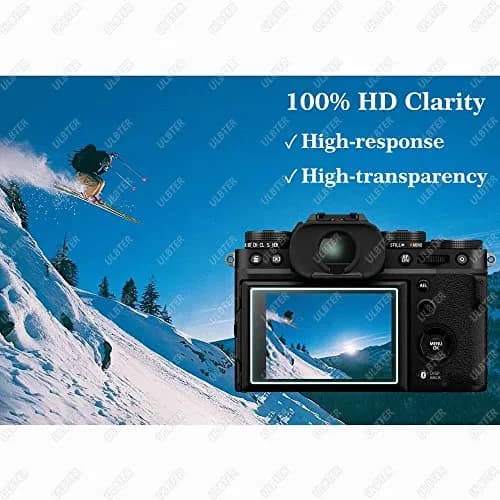 ULBTER 9H Tempered Glass Screen Protector & Hot Shoe Cover for Fujifilm X-T5 | 3-Pack, 0.3mm Thickness thumbnail 5