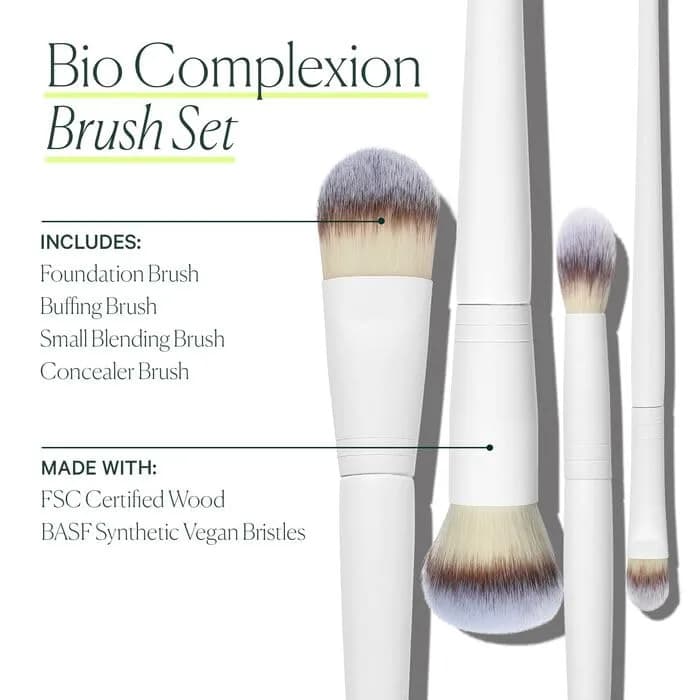 Well People Bio Complexion Brush Set | Vegan Cruelty-Free Makeup Brushes for All Face Products thumbnail 3