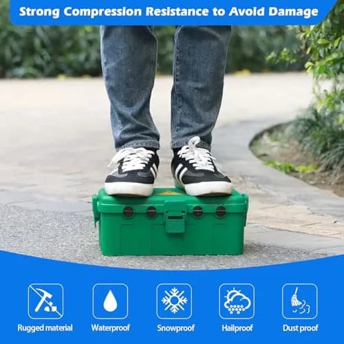 Hrensaw Large Outdoor Electrical Box 34.3cm x 23.7cm x 13.5cm (13.5" x 8.5" x 5.3") | IP54 Waterproof Outdoor Outlet Covers for India thumbnail 7