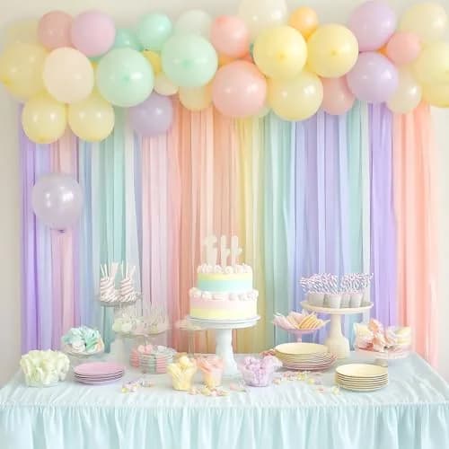 Captain Decor Pastel Crepe Paper Streamers | 8 Rolls, 656ft Total thumbnail 2