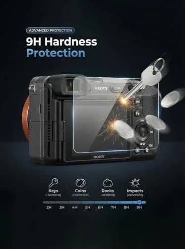 iDaPro Tempered Glass Screen Protector for Sony Alpha FX30 Camera LCD | 3-Pack, 9H Hardness, Anti-Scratch, Bubble-Free thumbnail 2