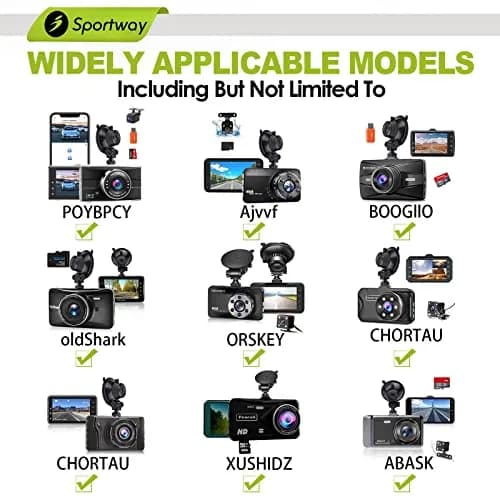 Sportway S501 Dash Cam Suction Mount Holder with Joint | 5.3cm Diameter, 5kg Load Capacity thumbnail 5