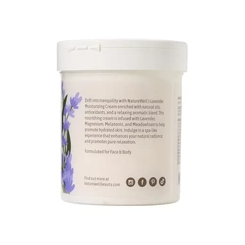 NATURE WELL Lavender Body Cream 473ml (16 Oz) | Dermatologist Tested for Dry & Sensitive Skin thumbnail 9
