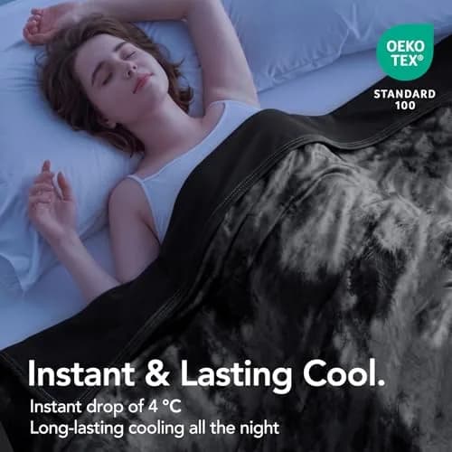 Topcee Cooling Blanket Queen Size 213cm x 224cm (80"x88") | Breathable & Lightweight for Hot Sleepers thumbnail 2