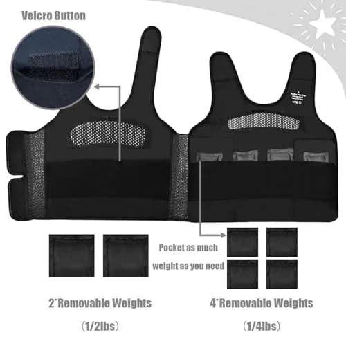oboist Weighted Vest for Kids Including 6 Removable Weights | Comfort & Adjustable Fit thumbnail 2
