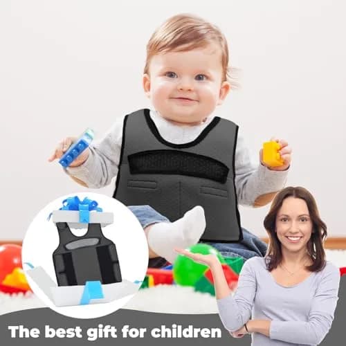 oboist Kids Weighted Vest with 6 Removable Weights, Large (Ages 10+) - Black | Sensory Compression for Calmness thumbnail 7