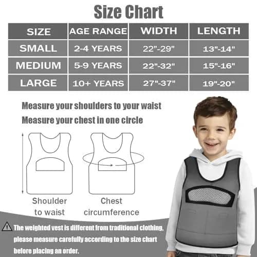oboist Weighted Vest for Kids Including 6 Removable Weights | Comfort & Adjustable Fit thumbnail 4