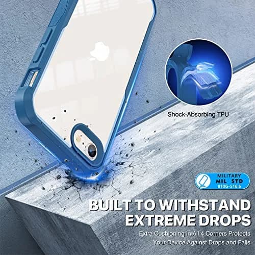 CENHUFO Privacy Case for iPhone SE 2022/2020, 8/7 | Full Body Shockproof with Built-in Privacy Screen Protector thumbnail 5