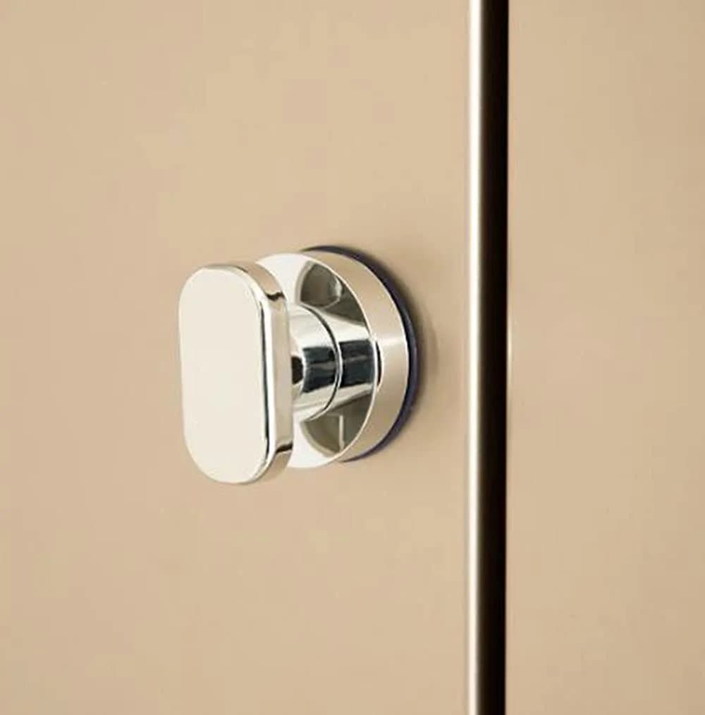 YIDELAI Suction Cup Door Handle with Locking Mechanism for Glass Doors, Cabinets, and Sliding Doors | 19.4cm (7.6 inches) Silver - main product image