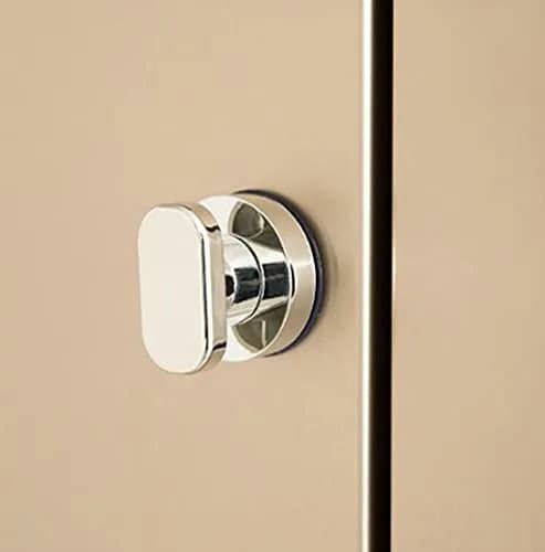 YIDELAI Suction Cup Door Handle with Locking Mechanism for Glass Doors, Cabinets, and Sliding Doors | 19.4cm (7.6 inches) Silver thumbnail 1