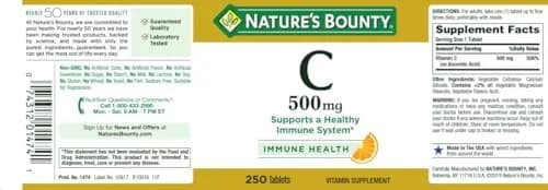 Nature's Bounty Pure Vitamin C 500 mg Tablets 250 Count (Pack of 9) | Immune Support with Antioxidant Power thumbnail 5
