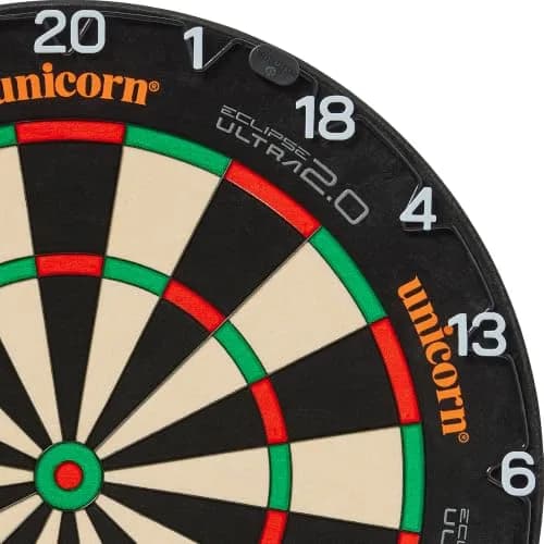 Unicorn Dartboard Number Ring | Eclipse Ultra-Visible | Metal | Ultimate Clarity and Focus | Horizontal White Numbers thumbnail 1