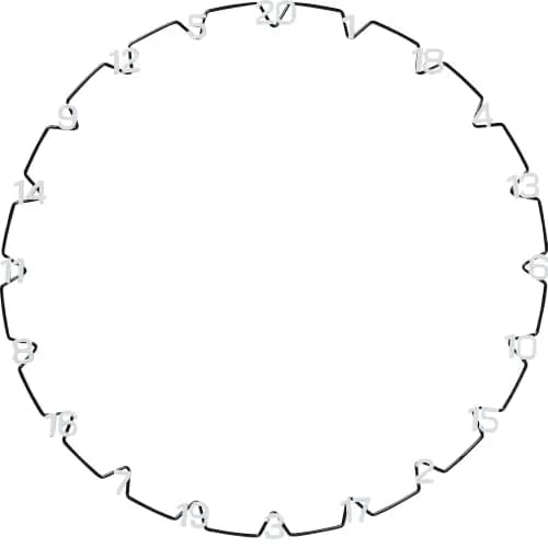 Unicorn Dartboard Number Ring | Eclipse Ultra-Visible | Metal | Ultimate Clarity and Focus | Horizontal White Numbers thumbnail 4