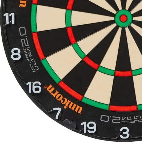 Unicorn Dartboard Number Ring | Eclipse Ultra-Visible | Metal | Ultimate Clarity and Focus | Horizontal White Numbers thumbnail 2