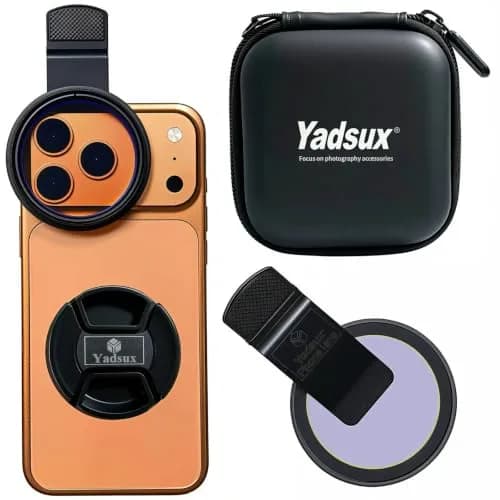 Yadsux 52mm Clip-On Phone CPL Polarizing Lens Filter | Anti-Glare Circular Polarizer for iPhone 15-18 Pro/Pro Max/Plus, Optical Glass thumbnail 1