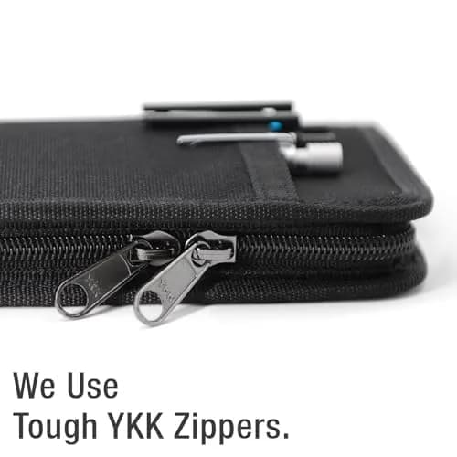 Krozur Field Notes Cover with YKK Zipper 3.5 x 5.5 Pocket Journal Cover Water Resistant thumbnail 4
