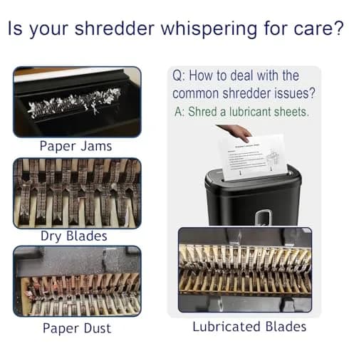 NCWANG Paper Shredder Lubricant Sheets 24 Pack | Eco-Friendly, Reduce Jams, Extend Shredder Life thumbnail 4
