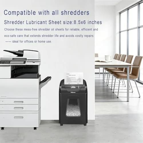 NCWANG Paper Shredder Lubricant Sheets 24 Pack | Eco-Friendly, Reduce Jams, Extend Shredder Life thumbnail 5