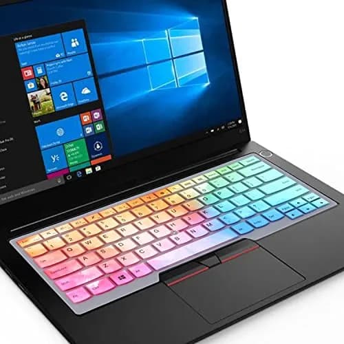 i-Tensodo Colorful Silicone Keyboard Cover for 14" Lenovo Thinkpad T14/T14s/L14/E14/X1 Carbon/Extreme (US Layout) thumbnail 3