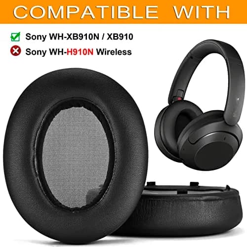 Defean Black Earpads for Sony WH-XB910 XB910N | Replacement Headphone Cushions thumbnail 2