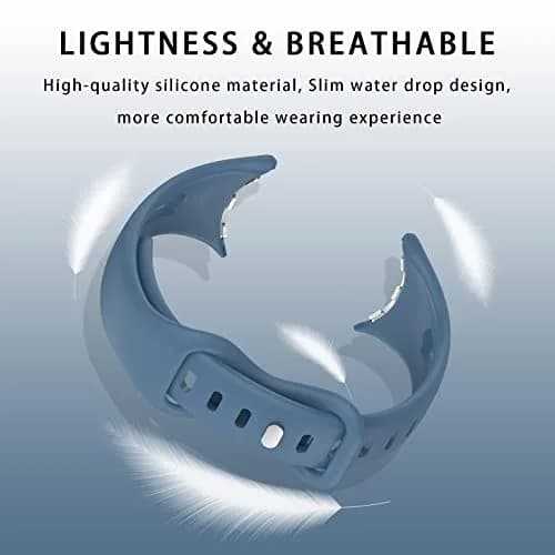 Eiavike Slim Watch Band Compatible with Google Pixel Watch 4/3 (41mm)/Pixel Watch 2/1 | Breathable Silicone Sport Strap thumbnail 4